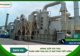 Nâng cấp cải tạo tháp hấp thụ xử lý khí thải tiết kiệm