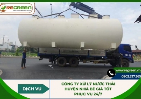 Công ty xử lý nước thải Huyện Nhà Bè giá tốt phục vụ 24/7