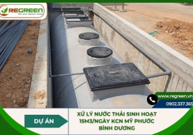 Dự án xử lý nước thải sinh hoạt 15m3/ngày KCN Mỹ Phước, Bình Dương