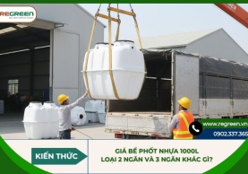 Giá bể phốt nhựa 1000L loại 2 ngăn và 3 ngăn khác gì?