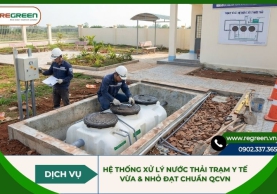 Hệ thống xử lý nước thải trạm y tế vừa & nhỏ đạt chuẩn QCVN