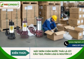 Máy bơm chìm nước thải là gì? Cấu tạo, phân loại & nguyên lý