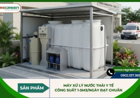 Máy xử lý nước thải y tế công suất 1-5m3/ngày đạt chuẩn