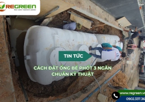 Cách đặt ống bể phốt 3 ngăn chuẩn kỹ thuật tránh tắc nghẽn