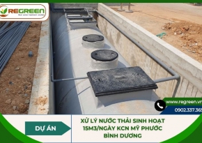 Dự án xử lý nước thải sinh hoạt 15m3/ngày KCN Mỹ Phước, Bình Dương