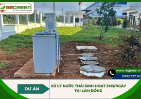 Dự án xử lý nước thải sinh hoạt 3m3/ngày tại Lâm đồng