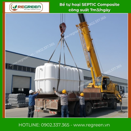 Bể Tự Hoại SEPTIC Composite Công suất 7000 Lít