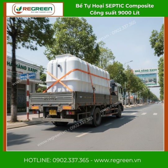 Bể Tự Hoại SEPTIC Composite Công suất 9000 Lít