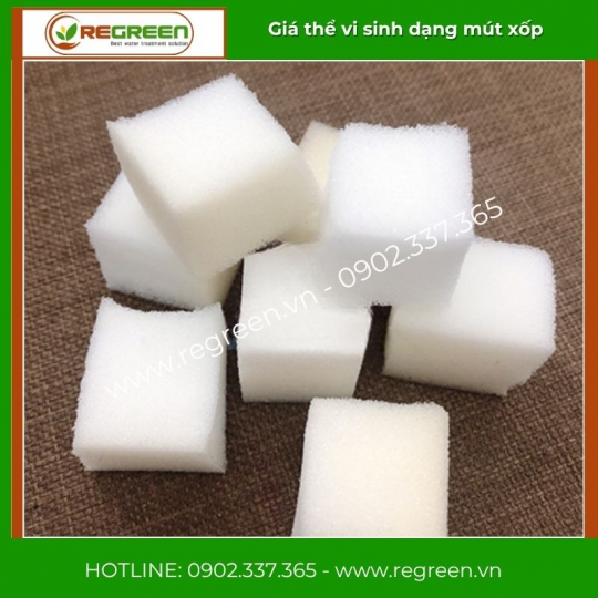 Giá thể vi sinh dạng mút xốp chính hãng
