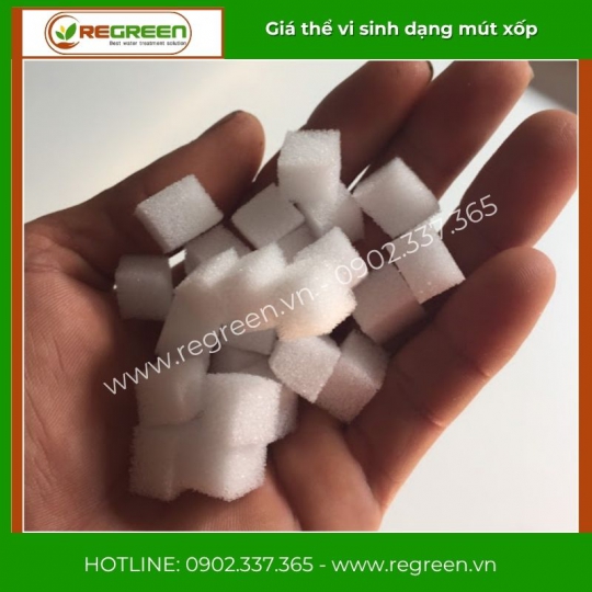 Giá thể vi sinh dạng mút xốp chính hãng