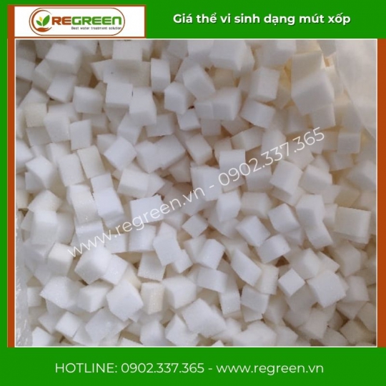 Giá thể vi sinh dạng mút xốp chính hãng