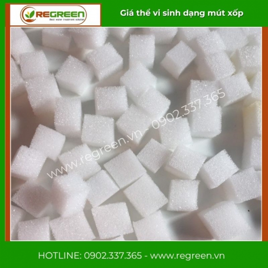 Giá thể vi sinh dạng mút xốp chính hãng