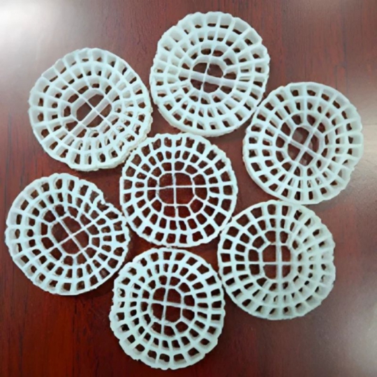 Giá thể vi sinh MBBR bánh xe D25xH25 64 lỗ