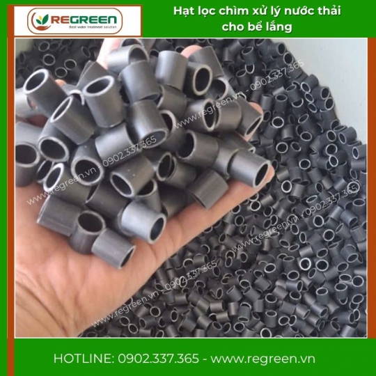 Hạt lọc chìm xử lý nước thải cho bể lắng