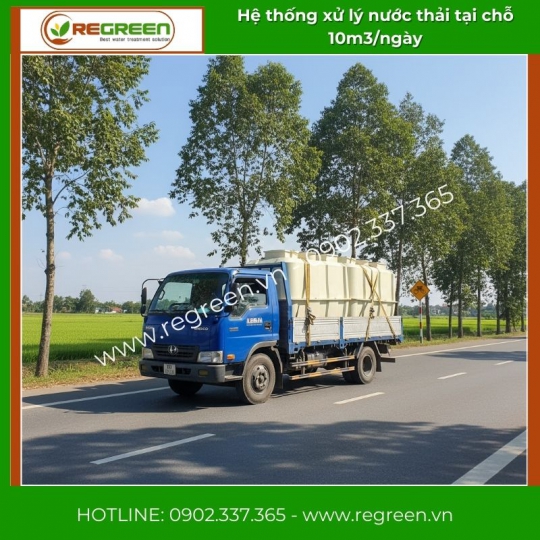 Hệ thống xử lý nước thải tại nguồn (tại chỗ) 10m3/ngày Jokaso