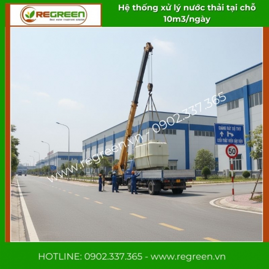 Hệ thống xử lý nước thải tại nguồn (tại chỗ) 10m3/ngày Jokaso
