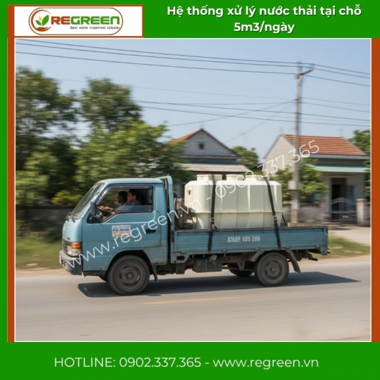 Hệ thống xử lý nước thải tại nguồn (tại chỗ) Jokaso 5m3/ngày