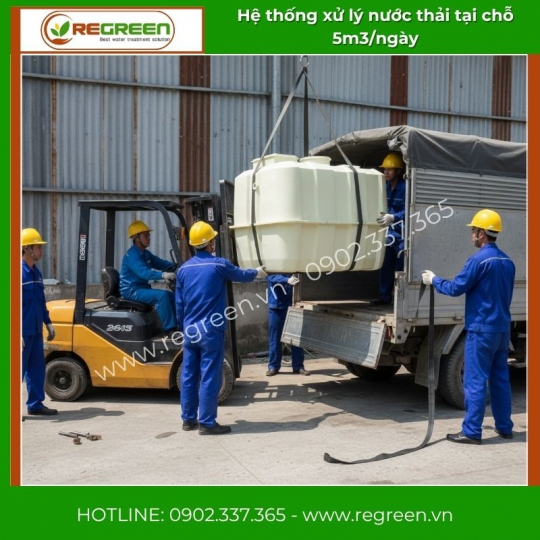 Hệ thống xử lý nước thải tại nguồn (tại chỗ) Jokaso 5m3/ngày