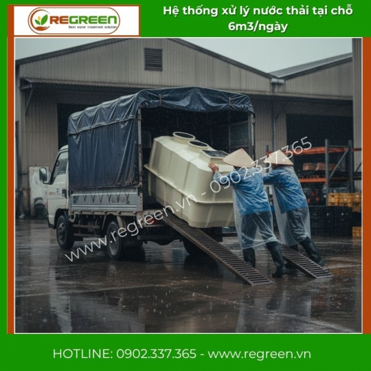 Hệ thống xử lý nước thải tại nguồn (tại chỗ) Jokaso 6m3/ngày