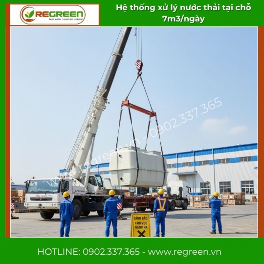 Hệ thống xử lý nước thải tại nguồn (tại chỗ) 7m3/ngày Jokaso
