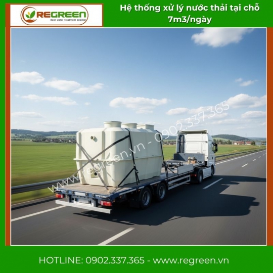 Hệ thống xử lý nước thải tại nguồn (tại chỗ) 7m3/ngày Jokaso