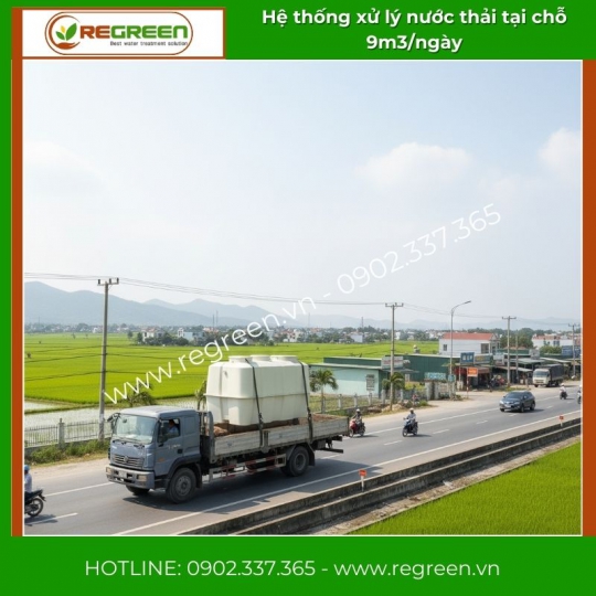 Hệ thống xử lý nước thải tại nguồn (tại chỗ) 9m3/ngày Jokaso