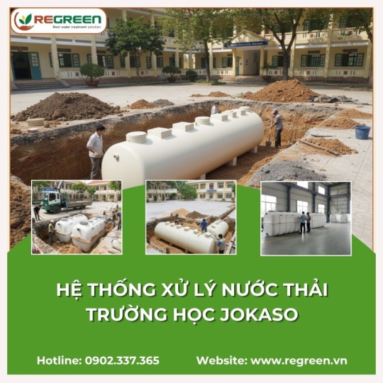 Hệ thống xử lý nước thải trường học Jokaso