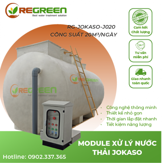Module hệ thống xử lý nước thải JOKASO 20m3/ngày