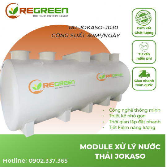Module hệ thống xử lý nước thải JOKASO 30m3/ngày