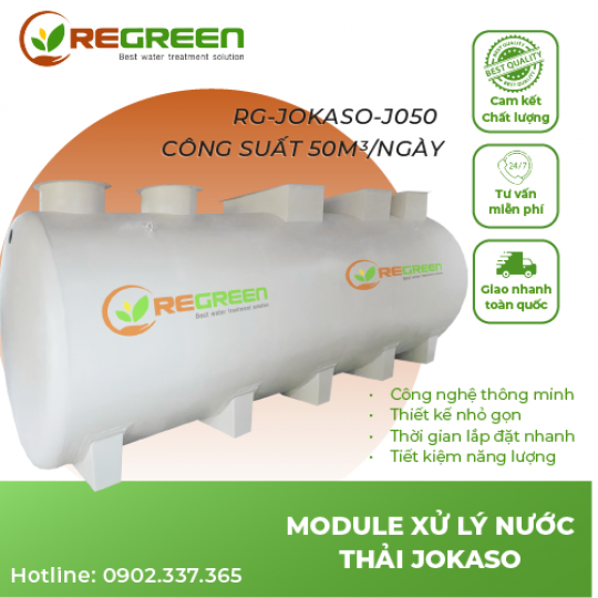 Module hệ thống xử lý nước thải JOKASO 50m3/ngày