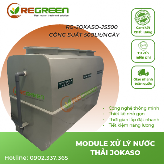 Module hệ thống xử lý nước thải JOKASO 500 Lít/ngày
