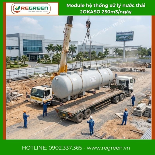 Module hệ thống xử lý nước thải JOKASO 250m3/ngày