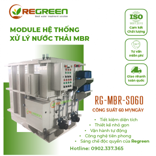 Module Hệ Thống Xử Lý Nước Thải MBR Công Suất  60m3/ngày