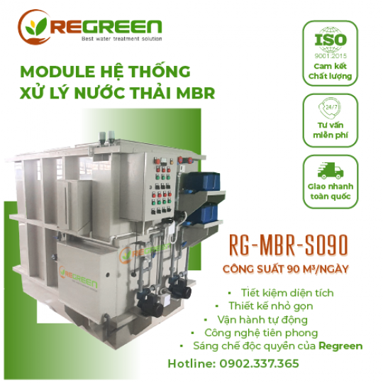 Module Hệ Thống Xử Lý Nước Thải MBR Công Suất  90m3/ngày