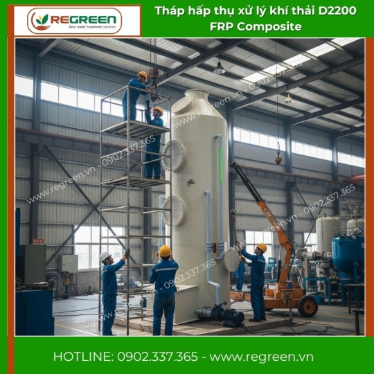 Tháp Hấp Thụ Frp Composite D2200