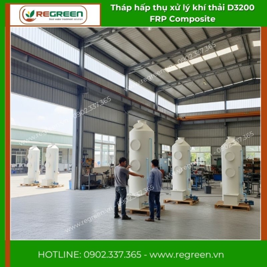 Tháp Hấp Thụ FRP Composite D3200