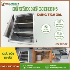 Bể tách dầu mỡ gia đình 30L Inox 304