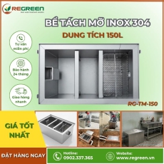 Bể tách mỡ gia đình, nhà hàng 150L Inox 304