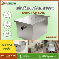 Bể tách mỡ nhà hàng 300L Inox 304