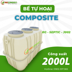 Bể Tự Hoại SEPTIC Composite Công suất 2000 Lít