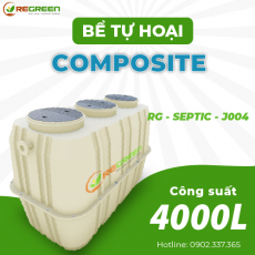 Bể Tự Hoại SEPTIC Composite Công suất 4000 Lít