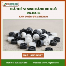 Giá thể vi sinh bánh xe 8 lỗ RG-BX-15