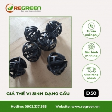 Giá Thể Vi Sinh Dạng Cầu D50 (Đen)