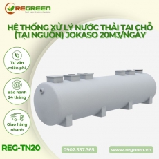 Hệ thống xử lý nước thải tại nguồn (tại chỗ) 20m3/ngày Jokaso