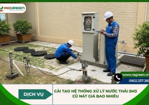 Cải tạo hệ thống xử lý nước thải 5m3 cũ nát giá bao nhiêu